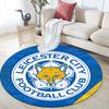 Tappeto Rotondo Stampato Leicester City, Tappeto Circolare Antiscivolo Lavabile per Soggiorno Camera da Letto Sala Giochi, Decorazione per Fan Sportivi, Regalo di Compleanno Festivo