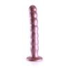 Ouch! - Silicone G-Spot Dildo with Beads - 20.5 cm