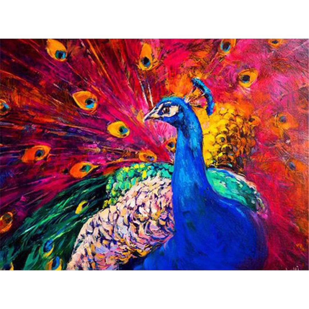 

5D DIY Алмазная вышивка Крестом Павлин Алмазная картина Полная площадь Новое поступление Животное Подарок ручной работы Full Square 20X30CM
