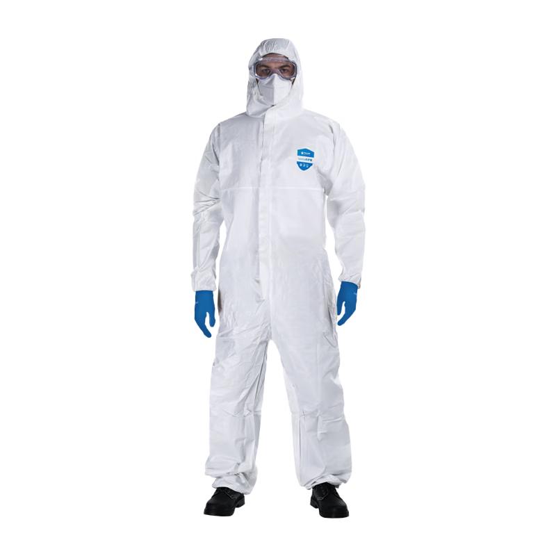 Raxwell Lightweight Laminated Hooded Anti-static Chemical Protective Suit L