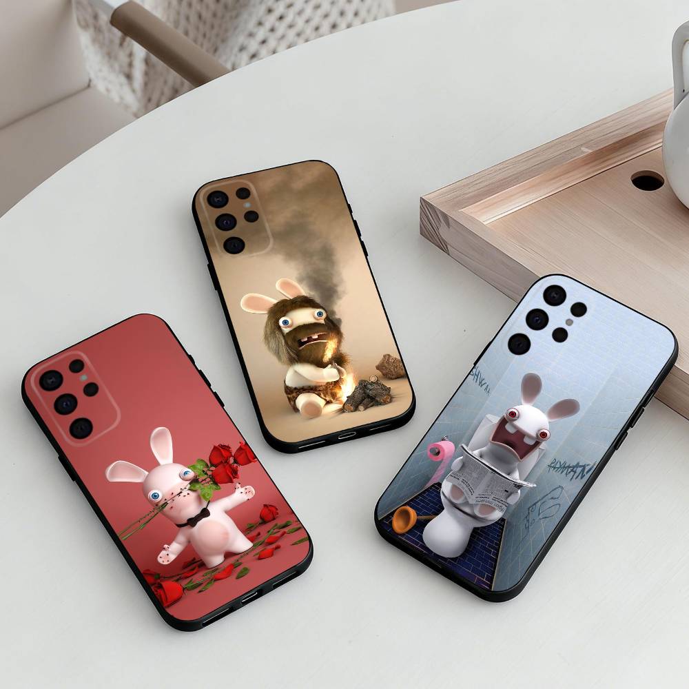 R-Rayman Raving-G R-Rabbids Phone Case For Samsung S25,S24,S21,S22,S23,S30,Ultra,S20,Plus,Others Soft Black Case