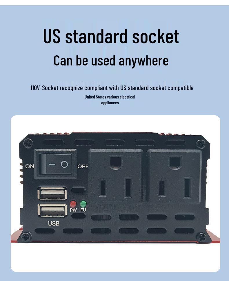 Leistungsstarker 12V auf 220V modifizierter Sinus-Wechselrichter für Autos und LKW