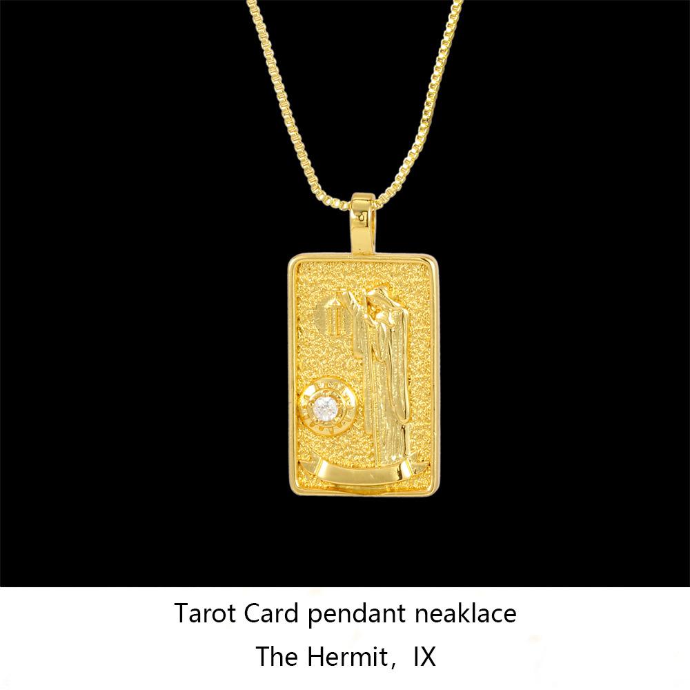 New Necklace Ins Trendy Punk Style Hip-Hop Unisex Necklace with Diamond Square Choker