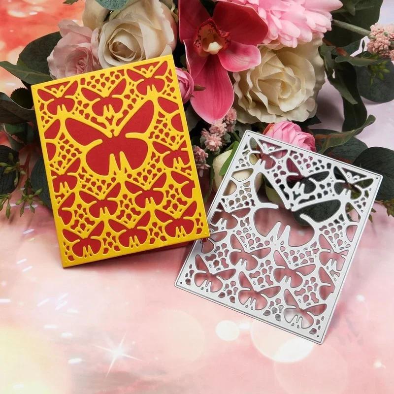 Creative Shape Handmade Molds Scrapbook Butterfly Cover Carbon Steel Embossing Etching Cutting Die Manual DIY Die Cutting Dies