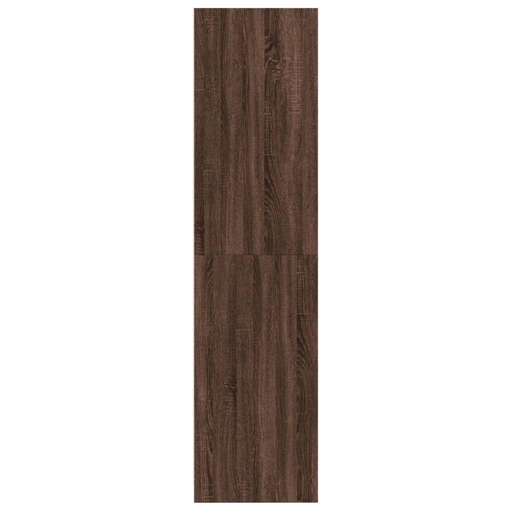 Wardrobe Brown Oak Effect 100 x 50 x 200 cm Engineered Wood
