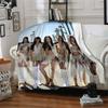 Beachside Fashion Show Flannel Blanket Super Soft Warm Cozy Blanket For Sofa Bed Office Travel Allseason Home Decor Gift