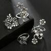 Silver Retro Punk Boho Ring Set 91