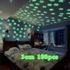 100pcs 3D Snowflake Luminous Wall Sticker Children Room Wall Decoration Glow In The Dark