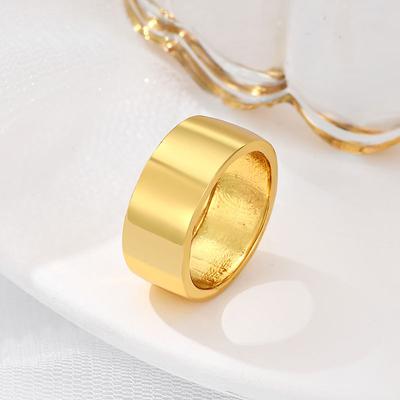 Korean Version of Fashion Ring Individual Frigid Men and Women Niche Hipster Cold Ring Glossy Ring