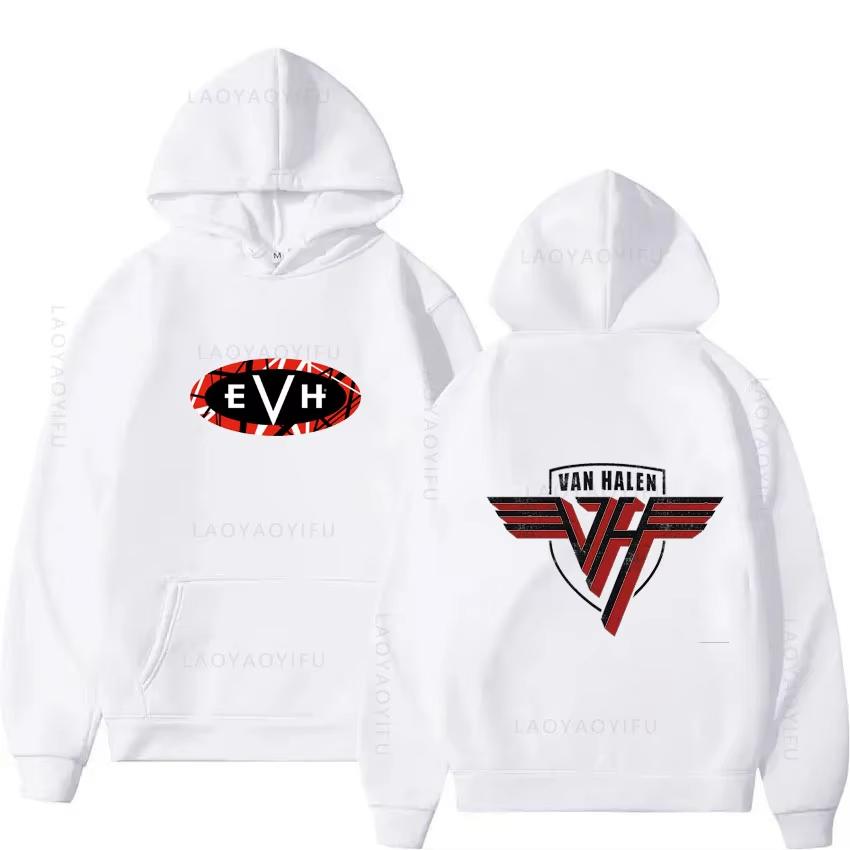 Eddie Van Halen Evh Theme New Hoodies and Sweatshirts Men & Essentials Hoodie Graphic Y2k Men's Clothing Hooded Shirt Autumn