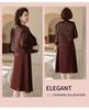 Spring & Autumn Chinese Style Two-Piece Set: Elegant Coat and Mid-Length Skirt for Middle-Aged Women