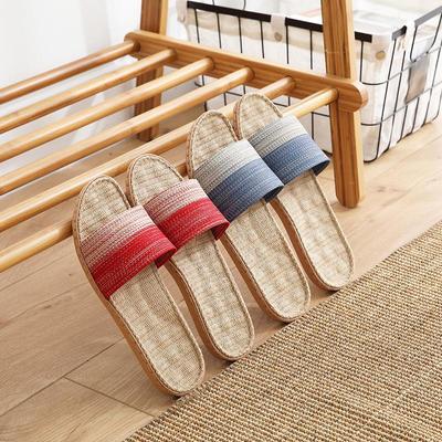 Linen Massage Slippers: Summer Non-Slip Home Footwear for Men and Women