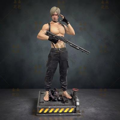 New Leon S Kennedy 3rd Generation GK Figure Resident Evil Anime Game Peripheral Desktop Decoration Trendy Toy Gift For Anime