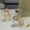 Cat Hair Storage Bottle Transparent Pet Fur Keepsake Keychain for Collecting Cat And Dog Hair Pet Memorial Gift