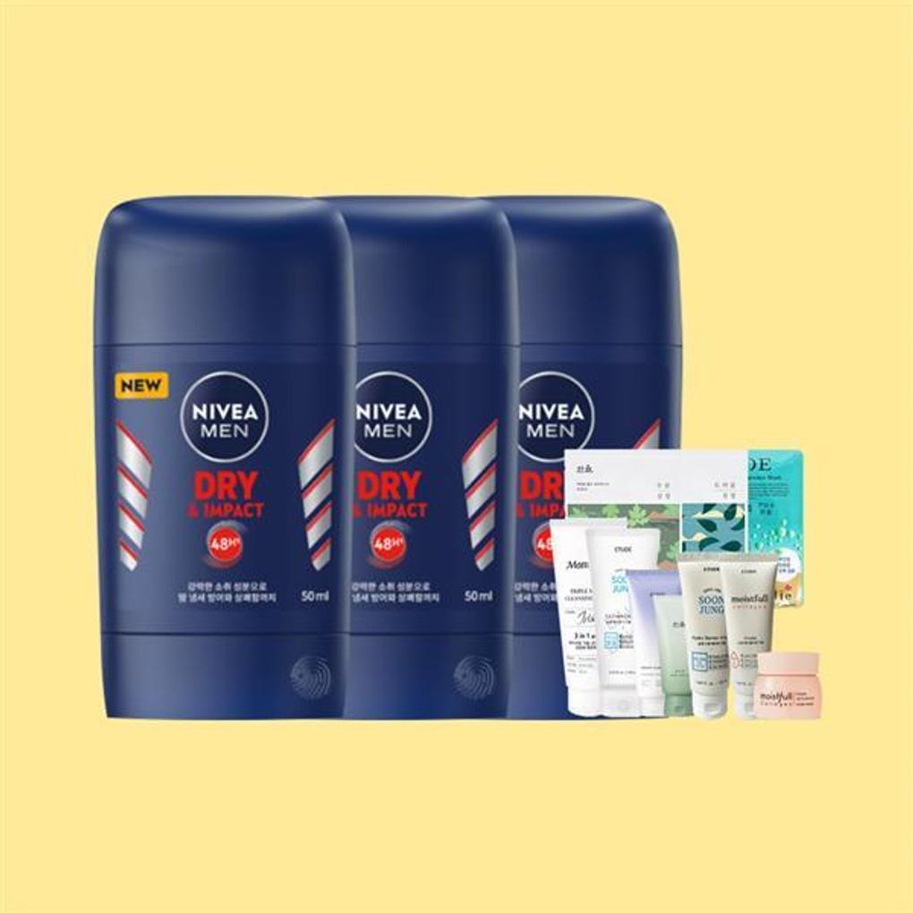 Nivea Men Deodorant Stick Dry Impact X3 + 1 Random Type