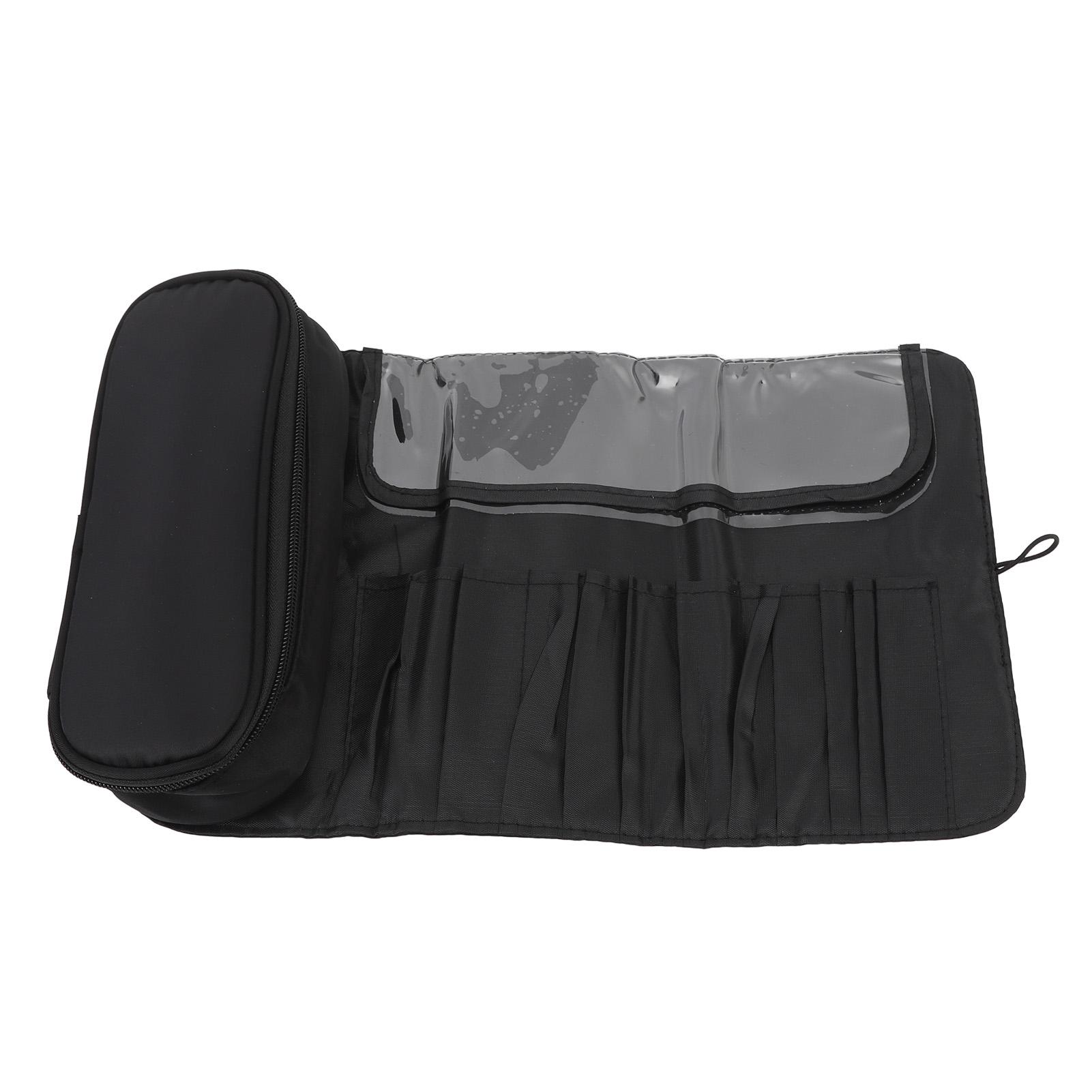 

Makeup Brush Travel Case 12 Slots Multifunctional Waterproof Foldable Travel Cosmetic Brush Case