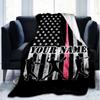 1PC Custom Name Baseball Flag Art outdooor Flannel blankets Patterns Throw Blanket All-Season Soft Gift for Couch, Bed, Camping gifts
