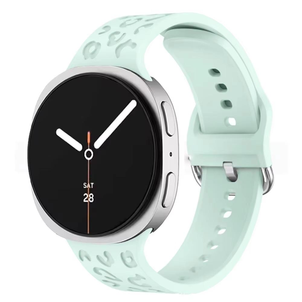 Band for Samsung Galaxy watch 8/8 classic 46mm 44mm 40mm Engraved Leopard Wrist Bracelets Correa pulseras Galaxy watch 8 Strap