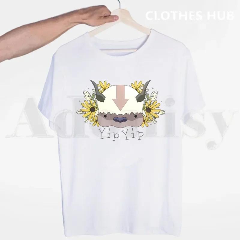 

Аватар Последний маг воздуха Аанг и Аппа Аниме Мужская футболка с круглым вырезом Повседневная Летняя футболка Мужская Женская Футболки Топы S