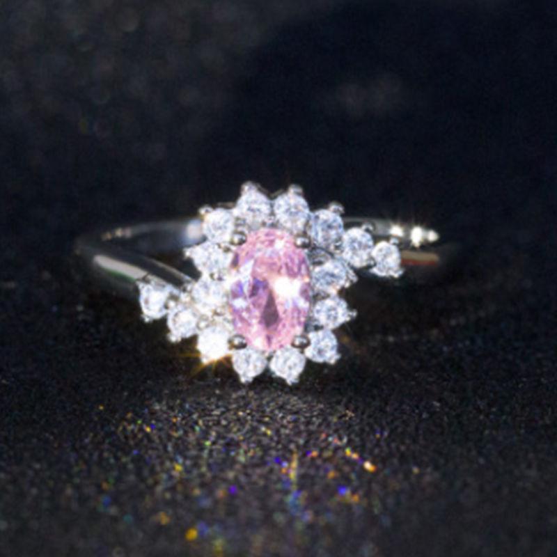 Women'S Creative Sapphire Blue Zircon Women'S Ring, Jewelry