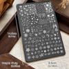 Star Moon Nail Stamping Plates Rectangle Shape Silicone Stamp Printing Template  Manicure Tools