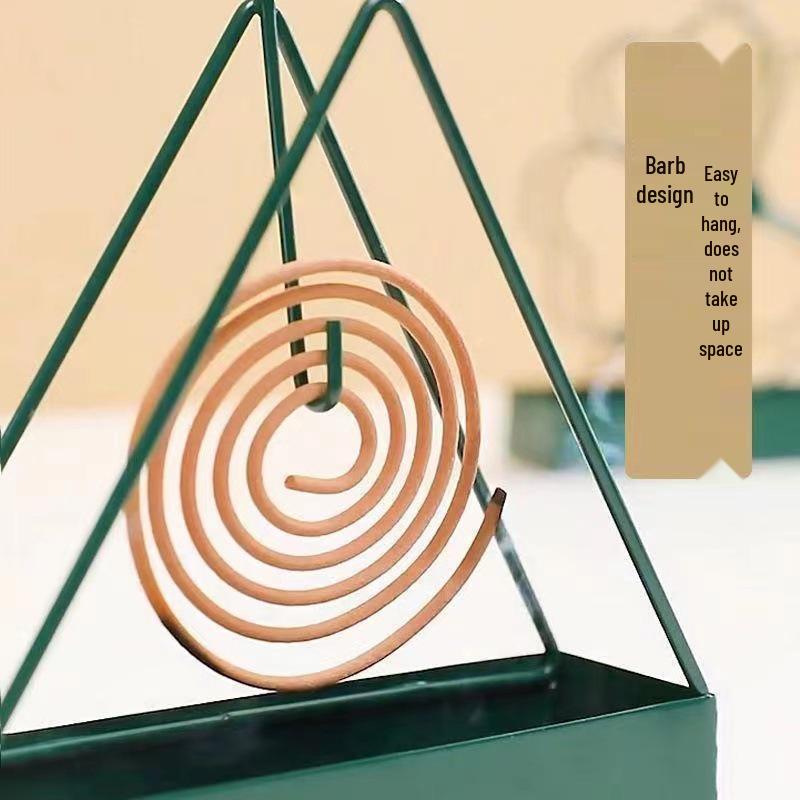 Summer All-Iron Mosquito Coil Holder: Easy-Clean, Convenient, Creative Incense Burner.