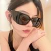 New Fashion Retro Large Frame Butterfly Cat Eye Sunglasses Ins Style Versatile Sunglasses Women's High Sense Lentes  Mujer