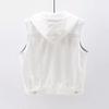 Dámská štíhlá džínová vesta v korejském stylu s kapucí, krátká studentská bunda na jaro/podzim