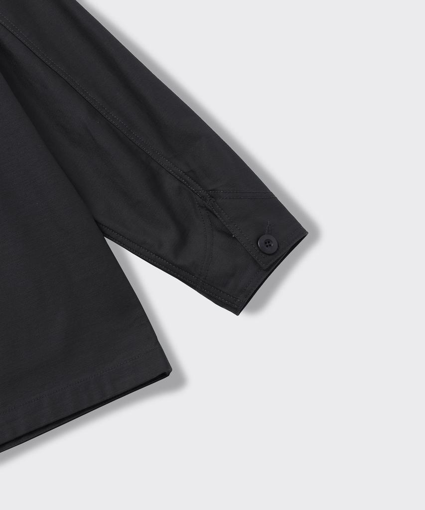Musinsa Standard Back Satin Chore Jacket [Dark Grey]