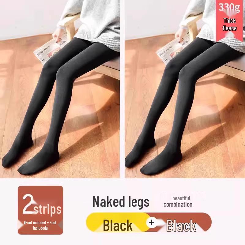 2025 Women's Winter Velvet-Lined Nude Tights - Warm, Natural Feel