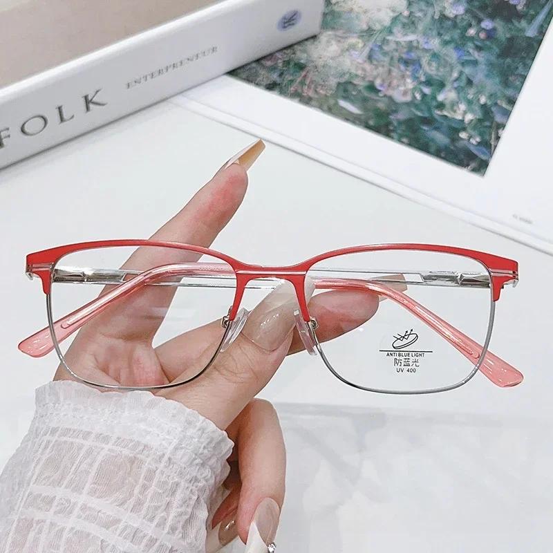 New Ultra Light Glasses Anti Blue Light Glasses for Women Fashion Square Eyeglass Frame Myopia Eyewear Accesorios Para Mujer