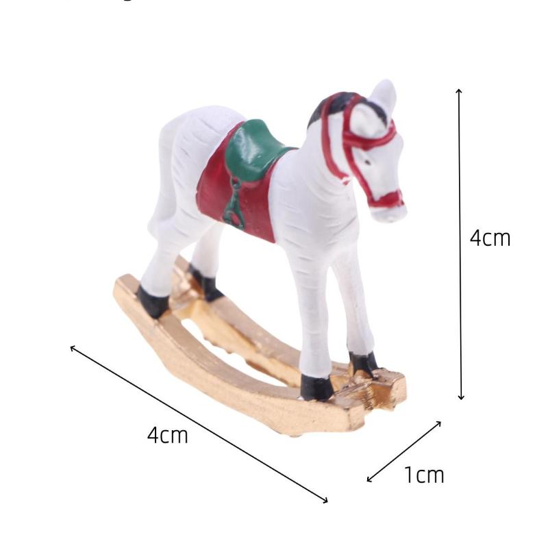 1 Piece 1/12 Dollhouse Miniature Trojans Model Toy Doll House Mini Christmas Decoration Diy Accessories Bedroom Scene Prop