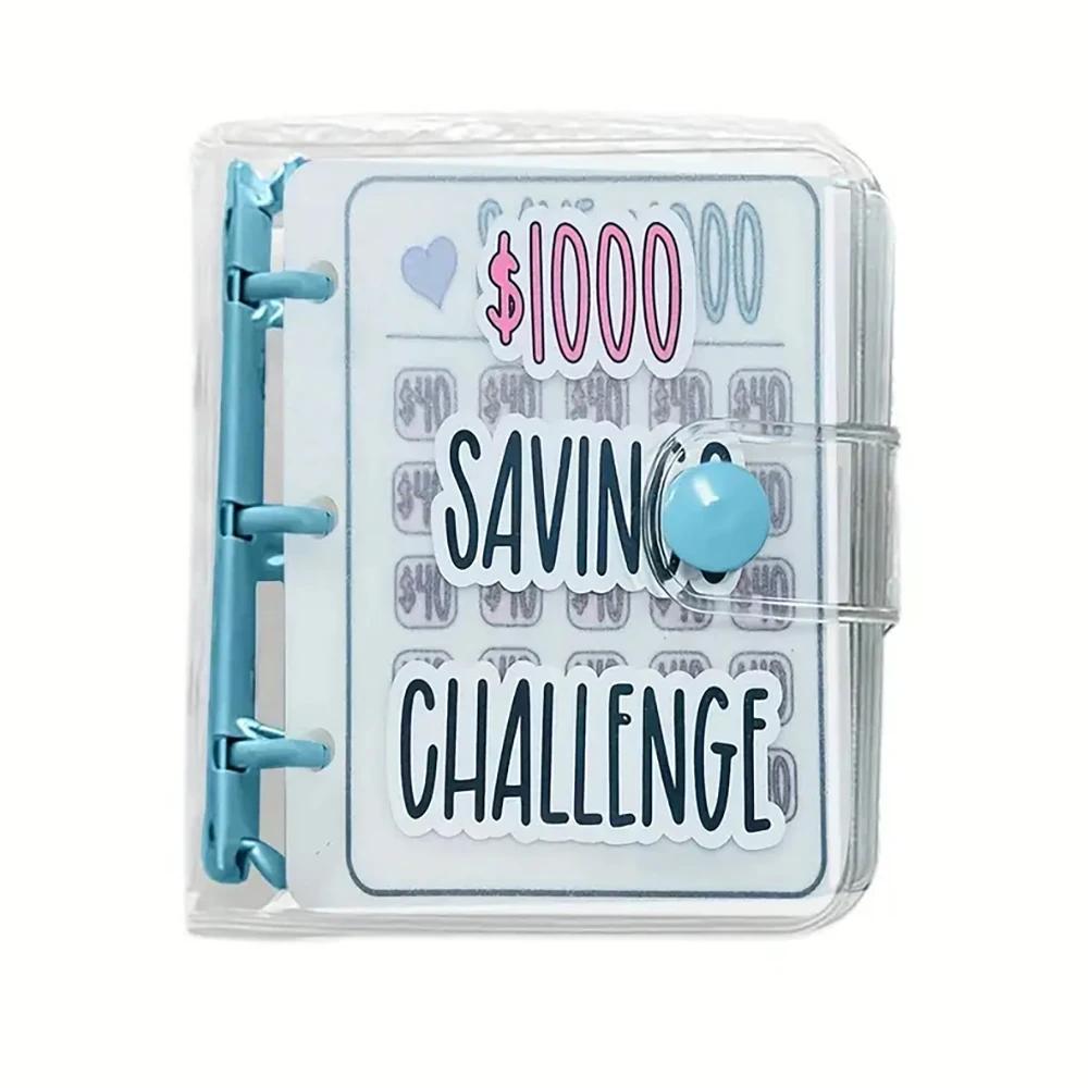 Mini Budget Binder (PVC) $150/300/500/1000 Mini Budget Binder, Colorful Tear-Resistant Envelopes, Money-Saving Challenge
