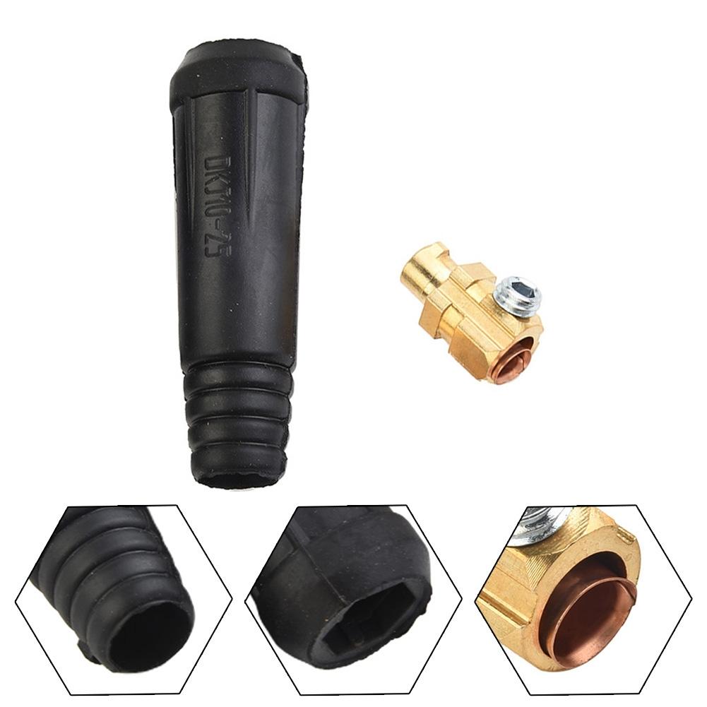 200Amp Connector-Plug 2pcs/set DKJ10-25 TIG Brand New