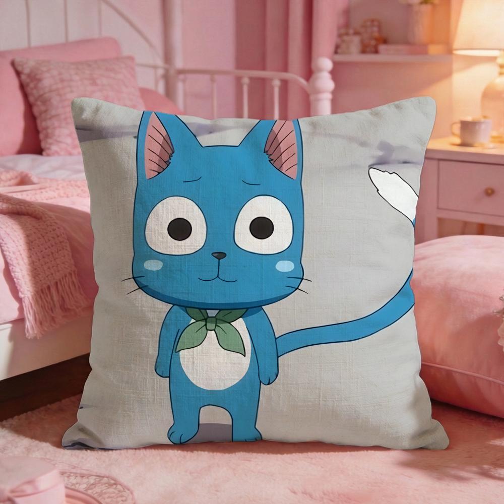 fFAIRY TAIL anime Cushion Cover Premium Comfort Reversible Pillow Cove Two in One Design for Any Room Car Interior