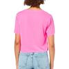 Guess Triangle Crop T-Shirt Classic logo rose