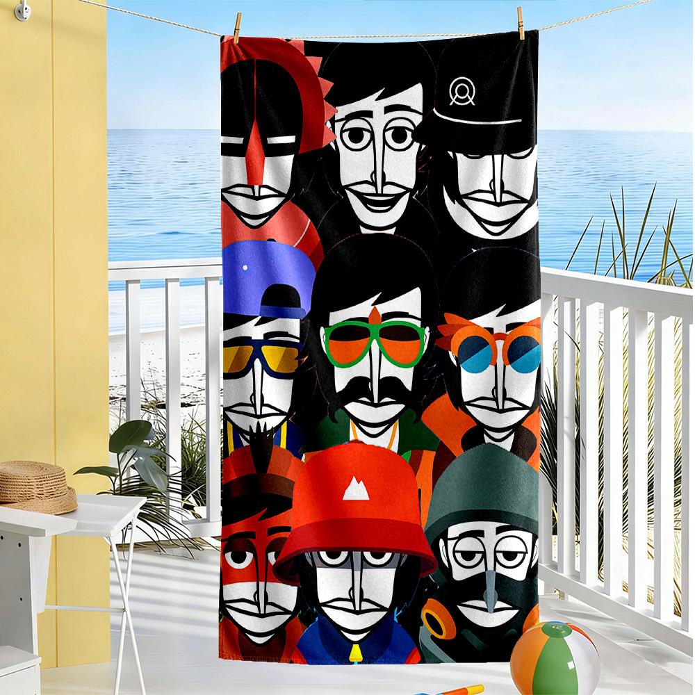 Incredibox Beach Towel Quick-Dry Soft Microfiber Comfortable Lightweight Portable for Swimming,Beach,Camping, Travel, Beach Accessories,Gym