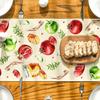 Rosh Hashanah Linen Table Runner Jewish Holiday Decor Reusable Shana Tova Kitchen Dining Table Runner Rosh Hashanah Decorations