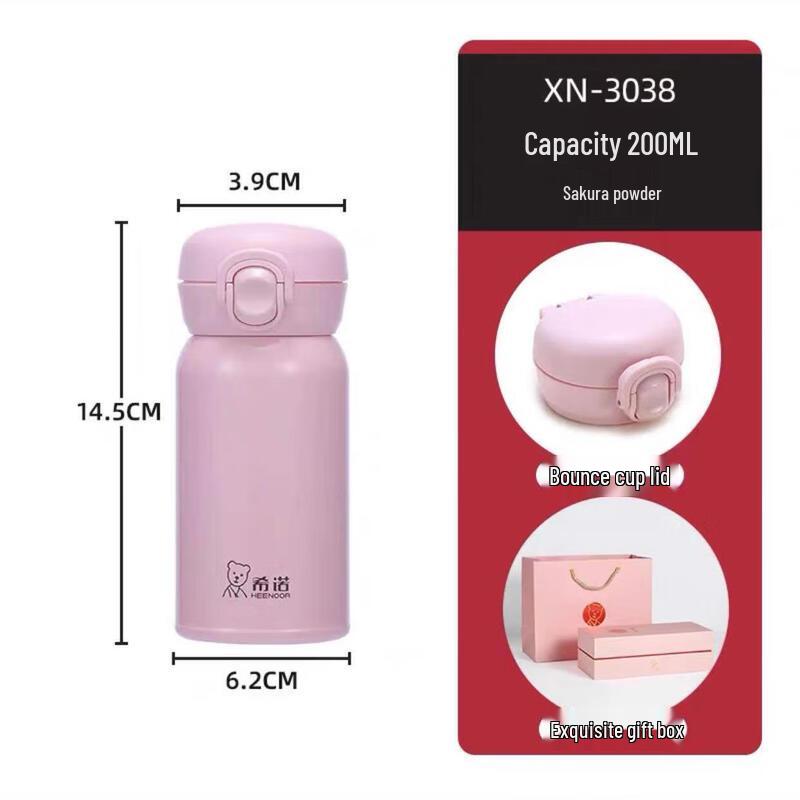 Heenoor Women s Pop-Up Lid Thermal Bottle