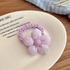Candy Color Headband Wool Bold Flower Hair Rope Children'S Sweet High Elastic Hair Band Headgear Head Flower Girls Hair Accessories