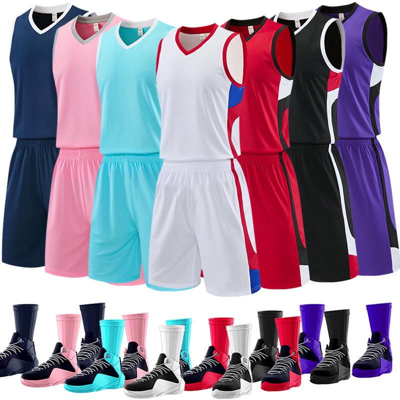 2026 Men's Basketball Uniform Set - Summer Sports Vest for School and Team Competitions