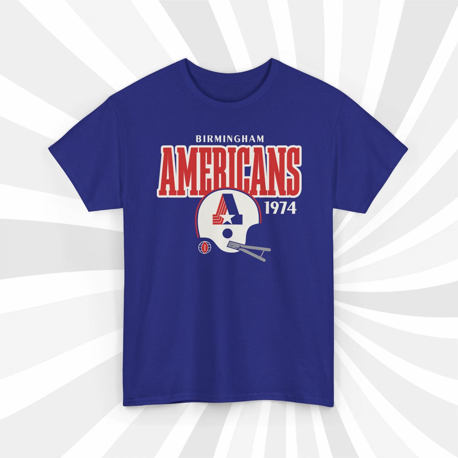 Birmingham Americans 1974 WFL Vintage Football Helmet T shirt S