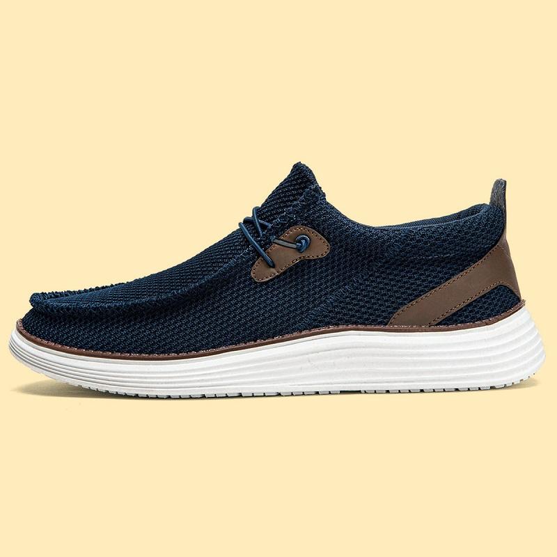 Summer Breathable Men's Loafers Lightweight Casual Slip On Shoes Non-Slip Comfortable Outdoor Vulcanized Leisure Shoes for Men