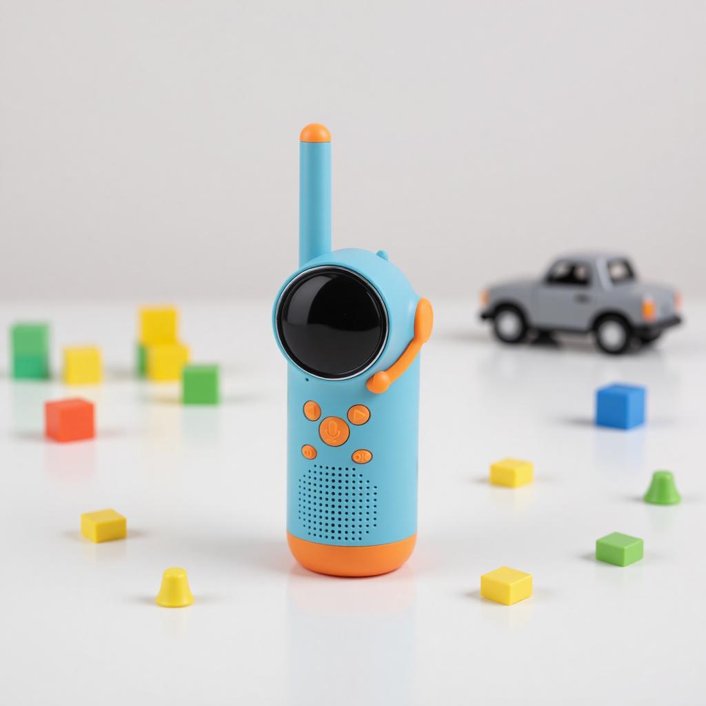 1 Pair Wireless Kids Video Intercom USB Rechargeable Handheld Talker Intercom 48 Hours Playtime with LED Flashlight for