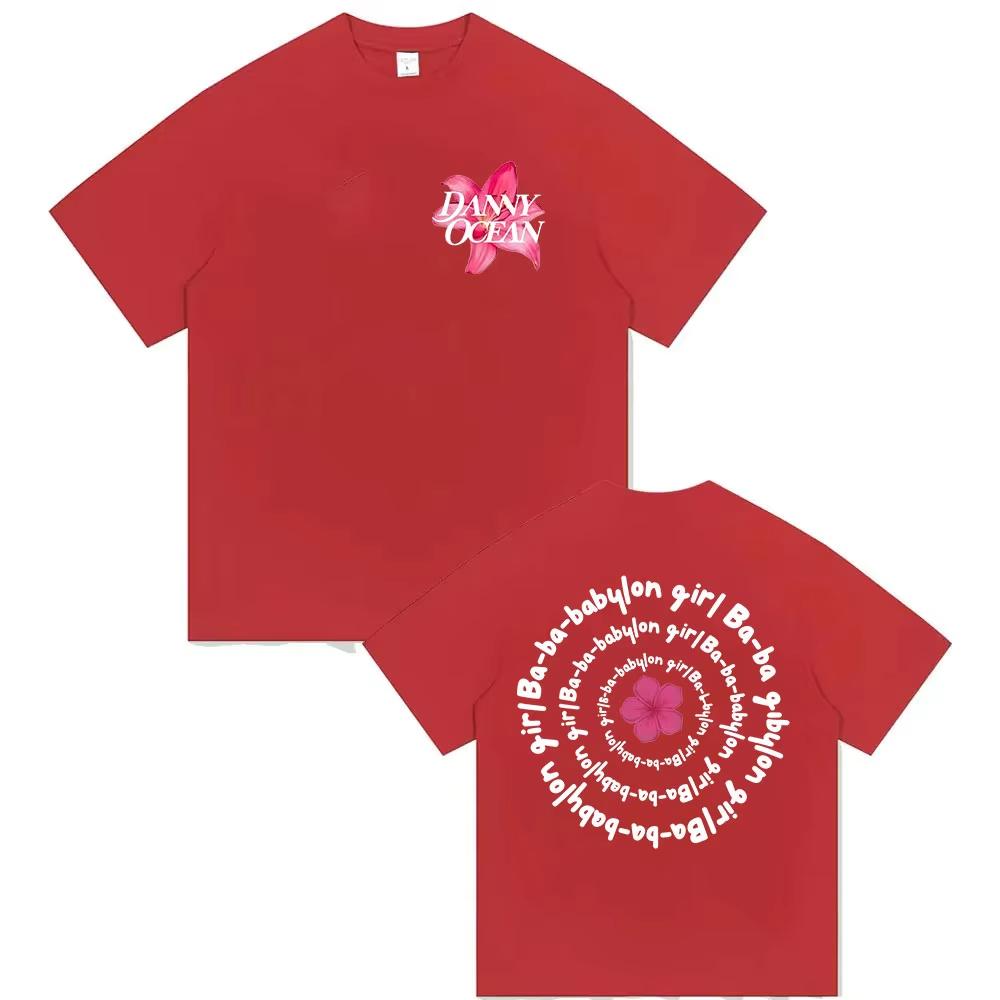 Singer Danny Ocean Babylon Girl Tour 2026 Fans Gift T Shirts Unisex Women Summer Fashion Harajuku Vintage pure Cotton Tshirt