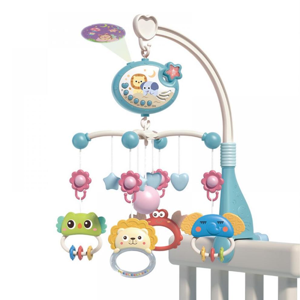 EseeAier Baby Musical Crib Mobile with Night Lights and Rotation, Rattles, Remote Control,Comfort Toys for Newborn Infant Boys Girls Toddles