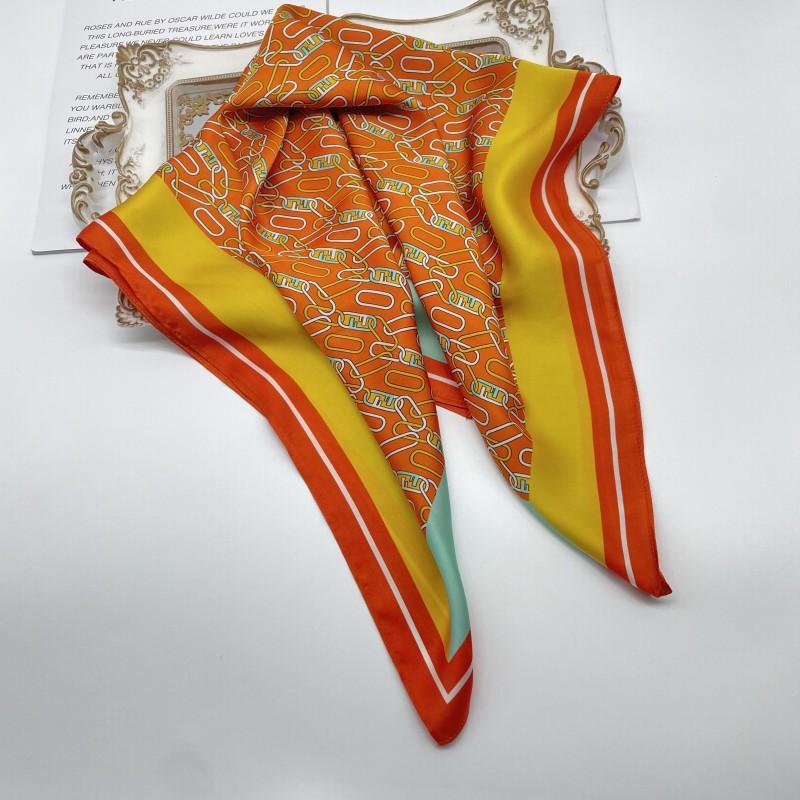 Xinhe autumn and winter new multi-color optional 71 imitation silk small square scarf, professional small silk scarf scarf ins silk scarf