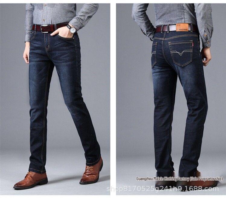 Jeans Larghi Dritti da Uomo Maixin - Pantaloni Lunghi Versatili da Lavoro
