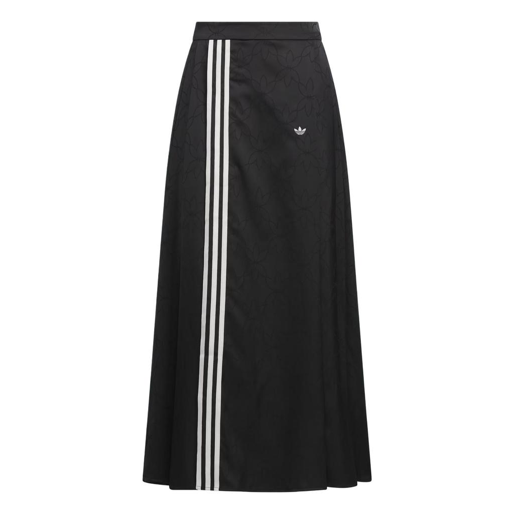 Adidas Originals Comfortable Soft Skin-Friendly Fashion Casual Long Skirt Women Skirts Black KB6397