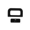 2PCS ABS Black Carbon Fiber Silver Storage Box Button Frame Cover Trim For KiA TASMAN 2025 2026 Accessories